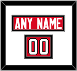 Canada Men’s Hockey Nameplate & Number (Shoulder) - 2014 Olympics Road Red - Double Mat 1