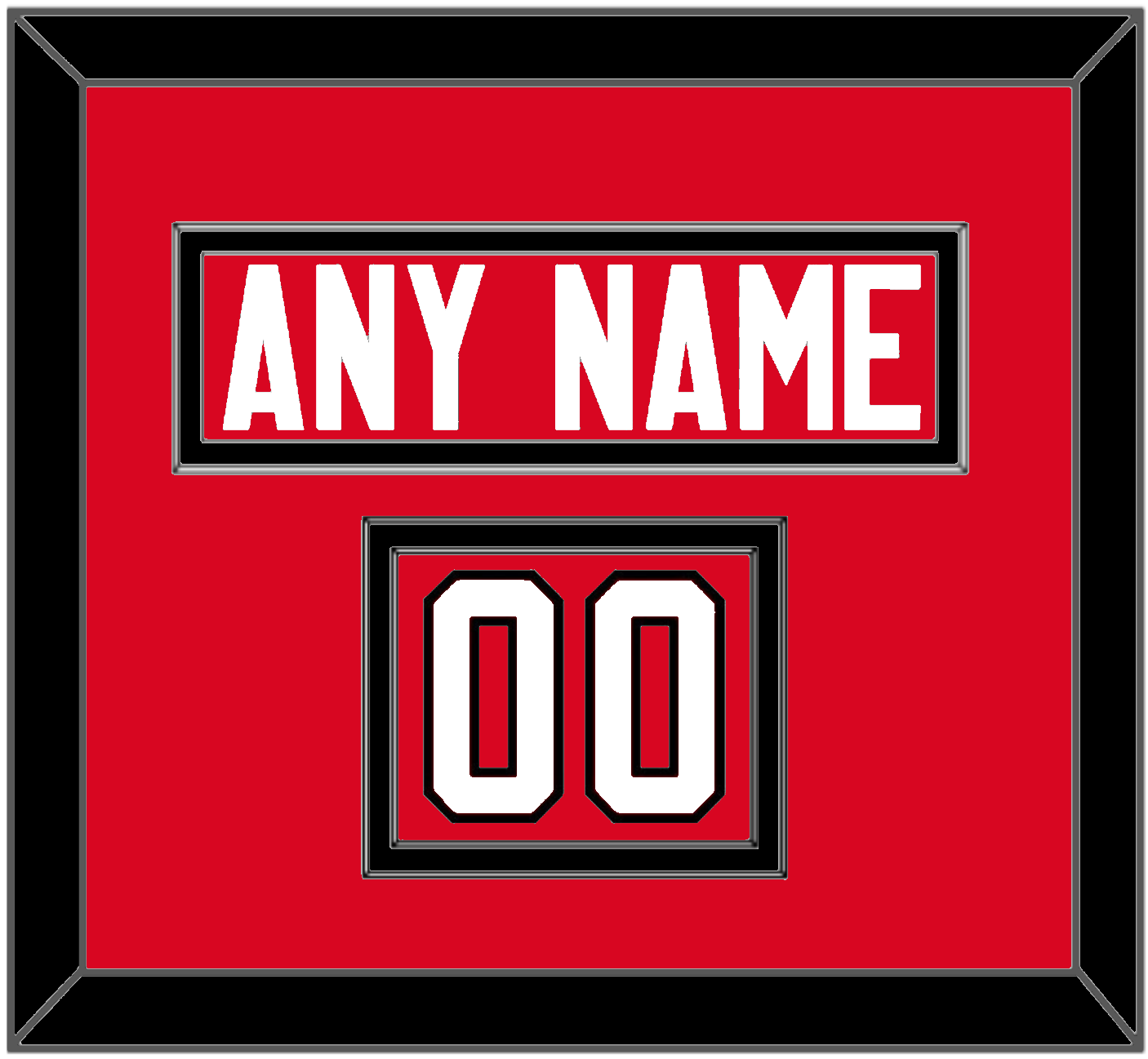 Canada Men’s Hockey Nameplate & Number (Shoulder) - 2014 Olympics Road Red - Signature Tier 2