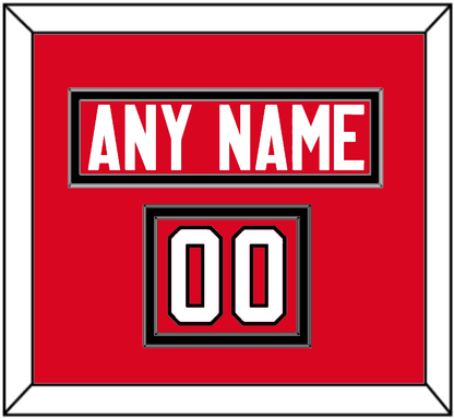 Canada Men’s Hockey Nameplate & Number (Shoulder) - 2014 Olympics Road Red - Signature Tier 2