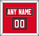 Canada Men’s Hockey Nameplate & Number (Shoulder) - 2014 Olympics Road Red - Double Mat 2
