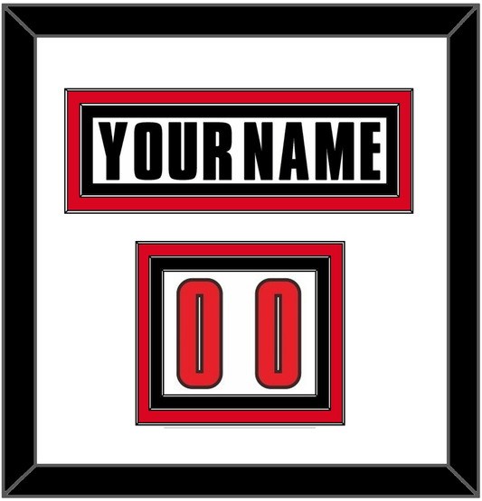 Canada Men’s Hockey Nameplate & Number (Shoulder) - 2002 Olympics Home White - Premier Tier 1