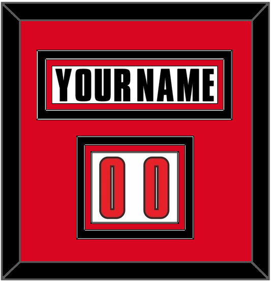 Canada Men’s Hockey Nameplate & Number (Shoulder) - 2002 Olympics Home White - Premier Tier 2