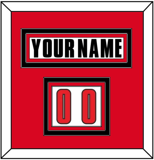 Canada Men’s Hockey Nameplate & Number (Shoulder) - 2002 Olympics Home White - Premier Tier 2