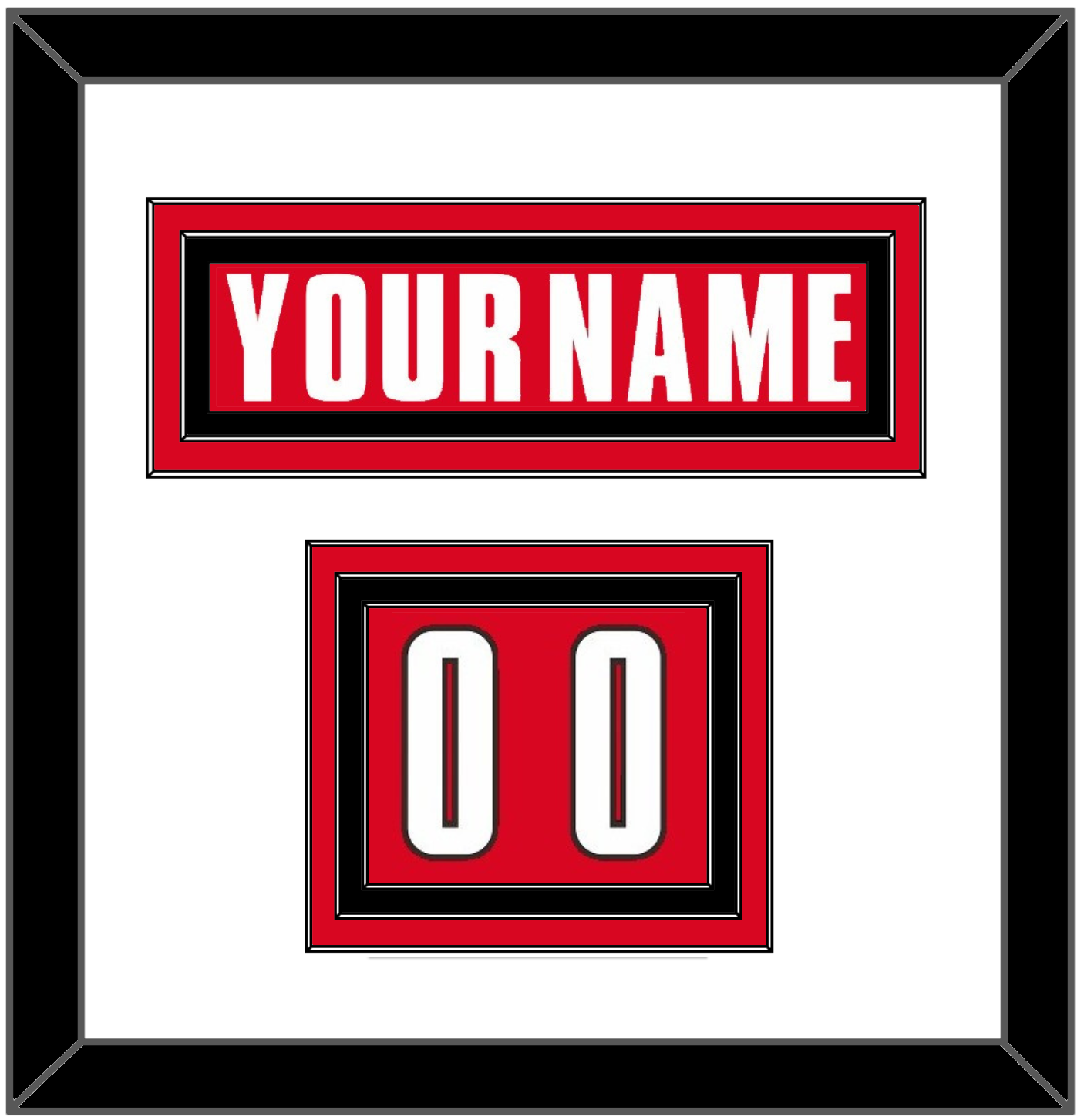 Canada Men’s Hockey Nameplate & Number (Shoulder) - 2002 Olympics Road Red - Premier Tier 1