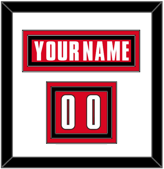 Canada Men’s Hockey Nameplate & Number (Shoulder) - 2002 Olympics Road Red - Premier Tier 1