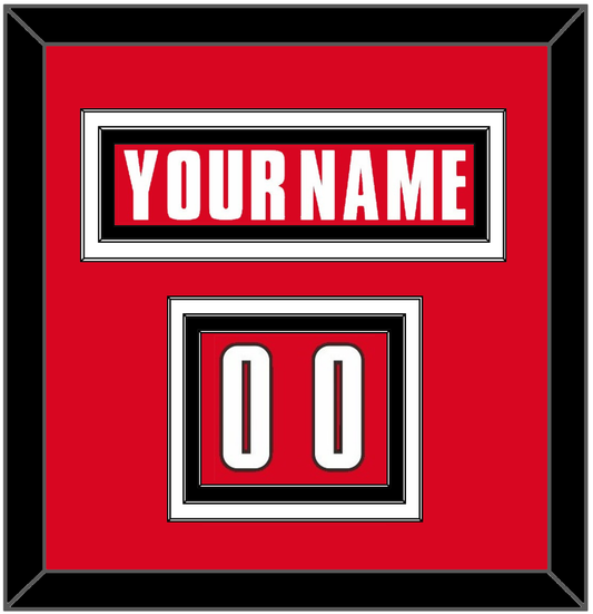 Canada Men’s Hockey Nameplate & Number (Shoulder) - 2002 Olympics Road Red - Premier Tier 2