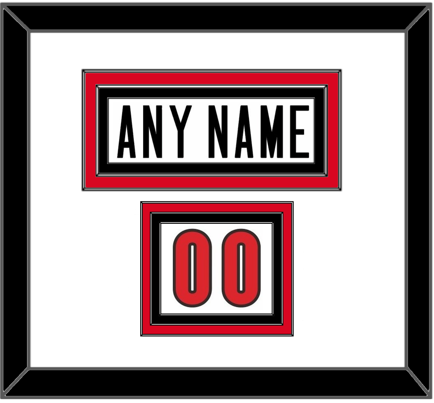 Canada Men’s Hockey Nameplate & Number (Shoulder) - 2006 Olympics Home White - Premier Tier 1