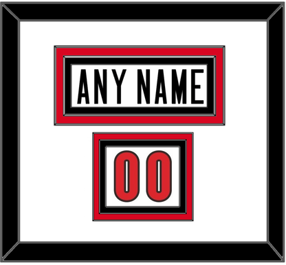 Canada Men’s Hockey Nameplate & Number (Shoulder) - 2006 Olympics Home White - Premier Tier 1