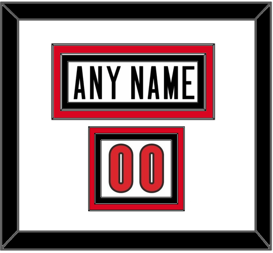 Canada Men’s Hockey Nameplate & Number (Shoulder) - 2006 Olympics Home White - Premier Tier 1