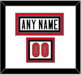 Canada Men’s Hockey Nameplate & Number (Shoulder) - 2006 Olympics Home White - Triple Mat 1