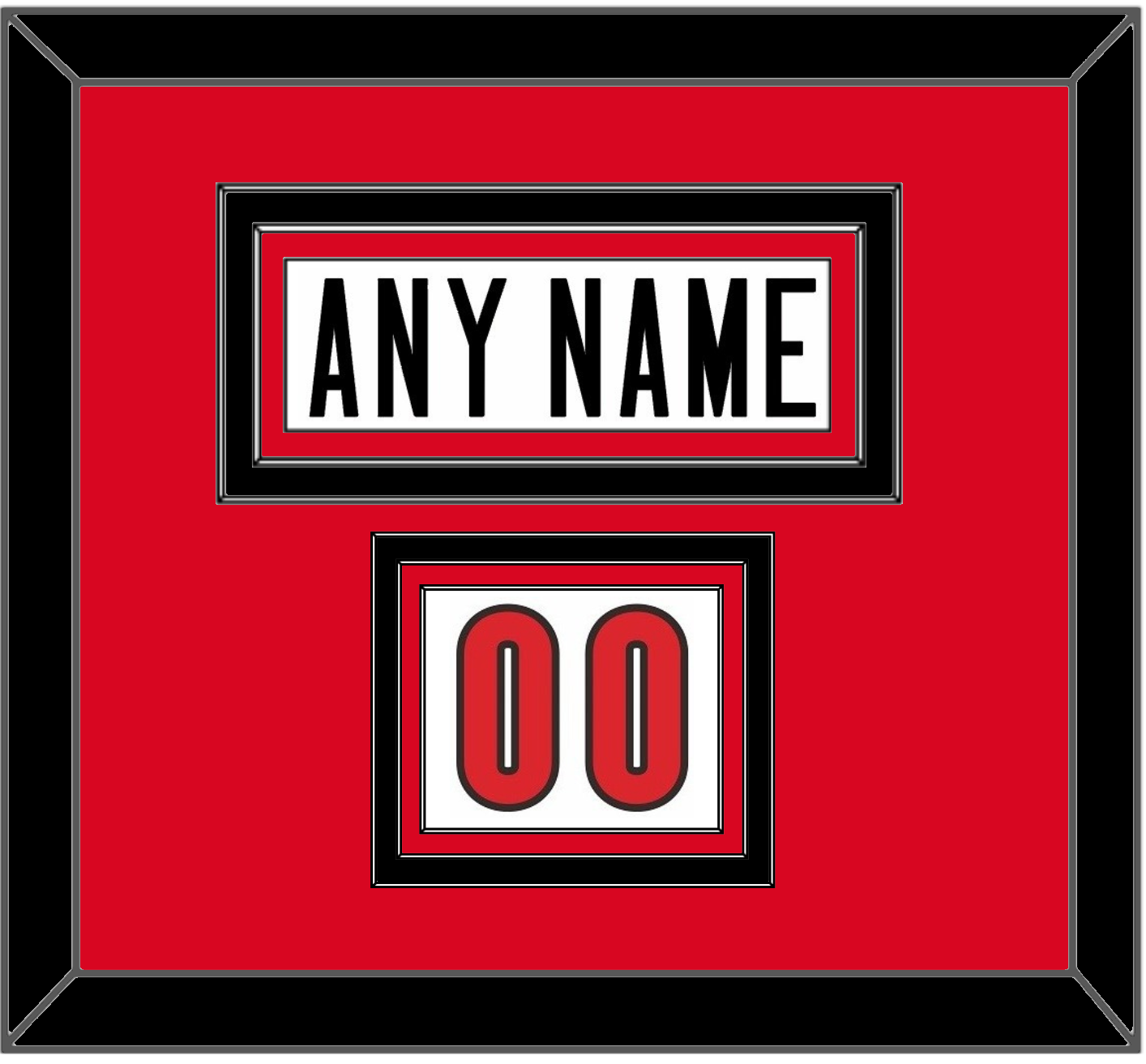 Canada Men’s Hockey Nameplate & Number (Shoulder) - 2006 Olympics Home White - Premier Tier 2