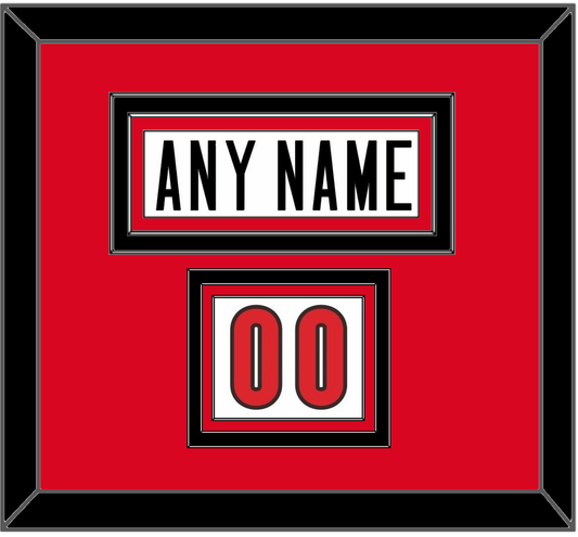Canada Men’s Hockey Nameplate & Number (Shoulder) - 2006 Olympics Home White - Premier Tier 2