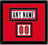 Canada Men’s Hockey Nameplate & Number (Shoulder) - 2006 Olympics Home White - Triple Mat 2