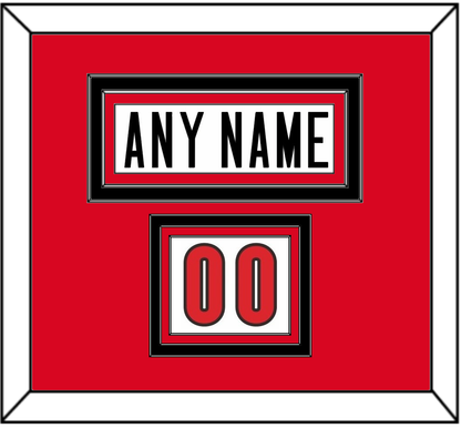 Canada Men’s Hockey Nameplate & Number (Shoulder) - 2006 Olympics Home White - Premier Tier 2