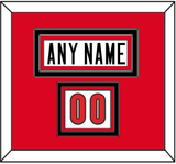 Canada Men’s Hockey Nameplate & Number (Shoulder) - 2006 Olympics Home White - Triple Mat 2