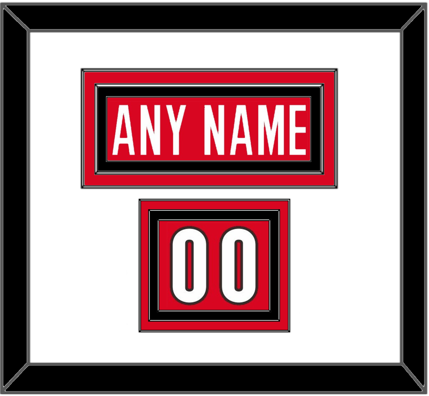 Canada Men’s Hockey Nameplate & Number (Shoulder) - 2006 Olympics Road Red - Premier Tier 1