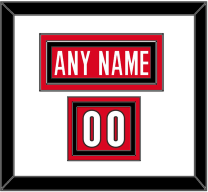 Canada Men’s Hockey Nameplate & Number (Shoulder) - 2006 Olympics Road Red - Premier Tier 1