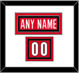 Canada Men’s Hockey Nameplate & Number (Shoulder) - 2006 Olympics Road Red - Triple Mat 1