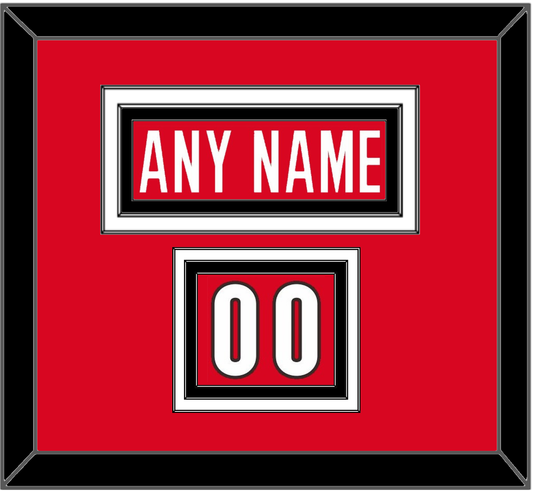 Canada Men’s Hockey Nameplate & Number (Shoulder) - 2006 Olympics Road Red - Premier Tier 2