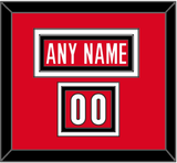 Canada Men’s Hockey Nameplate & Number (Shoulder) - 2006 Olympics Road Red - Triple Mat 2