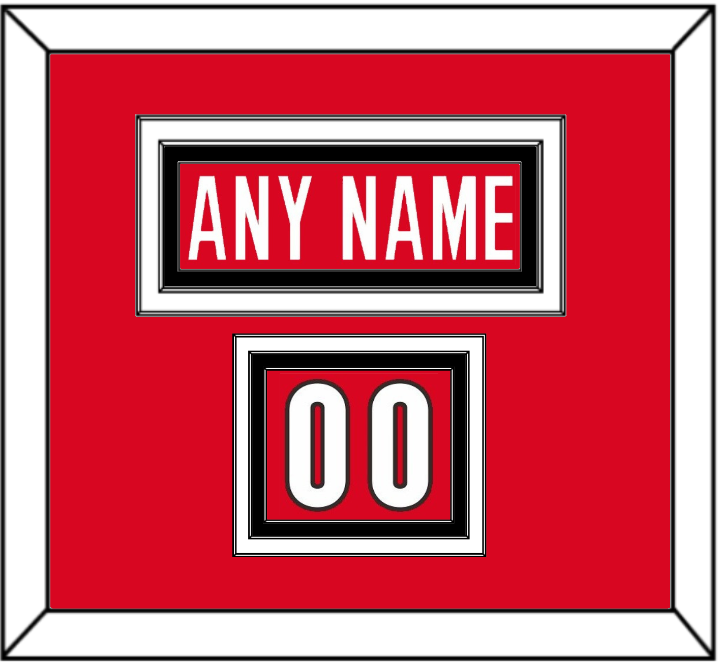 Canada Men’s Hockey Nameplate & Number (Shoulder) - 2006 Olympics Road Red - Premier Tier 2