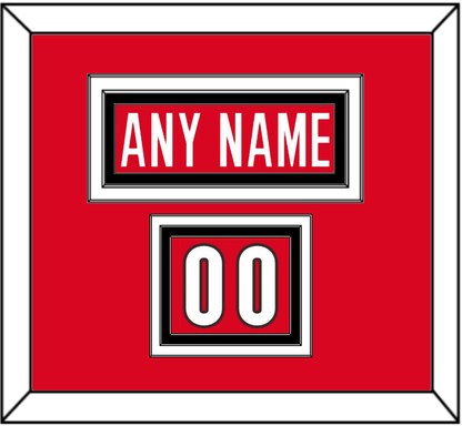 Canada Men’s Hockey Nameplate & Number (Shoulder) - 2006 Olympics Road Red - Premier Tier 2