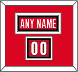 Canada Men’s Hockey Nameplate & Number (Shoulder) - 2006 Olympics Road Red - Triple Mat 2