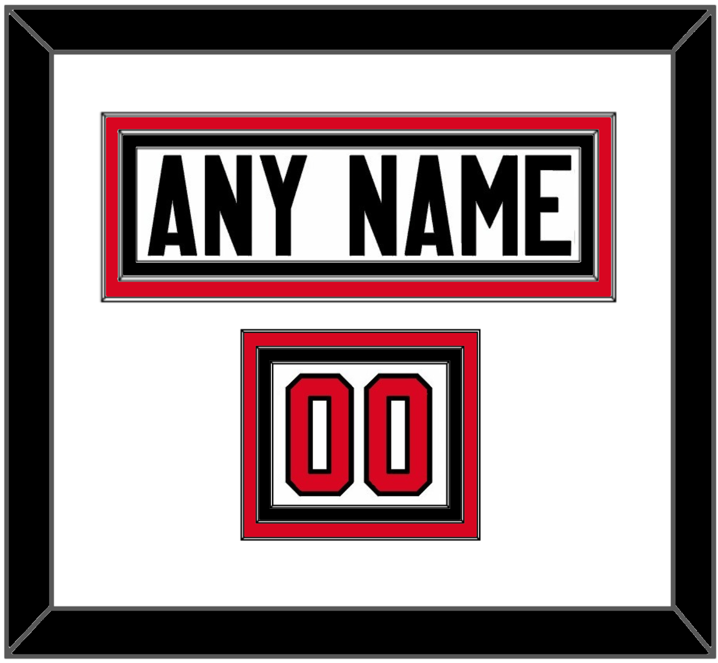 Canada Men’s Hockey Nameplate & Number (Shoulder) - 2014 Olympics Home White - Premier Tier 1
