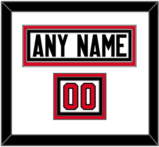 Canada Men’s Hockey Nameplate & Number (Shoulder) - 2014 Olympics Home White - Premier Tier 1