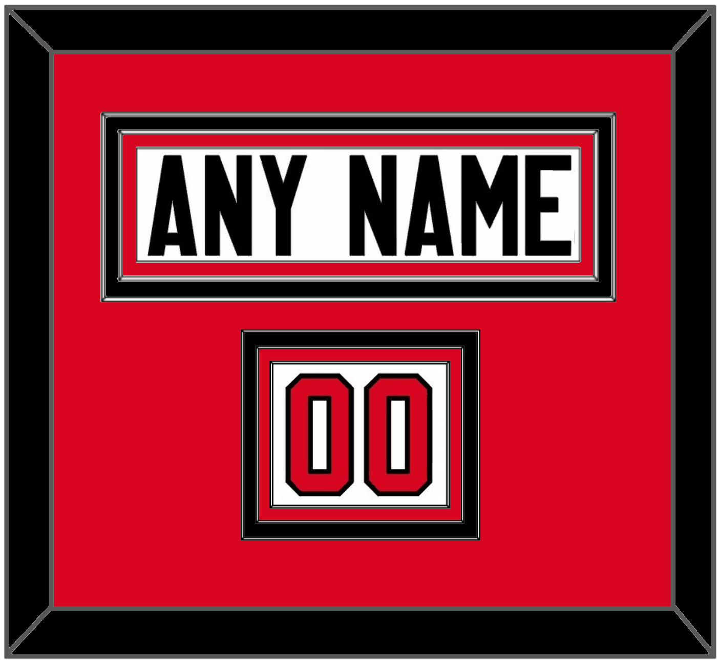 Canada Men’s Hockey Nameplate & Number (Shoulder) - 2014 Olympics Home White - Premier Tier 2