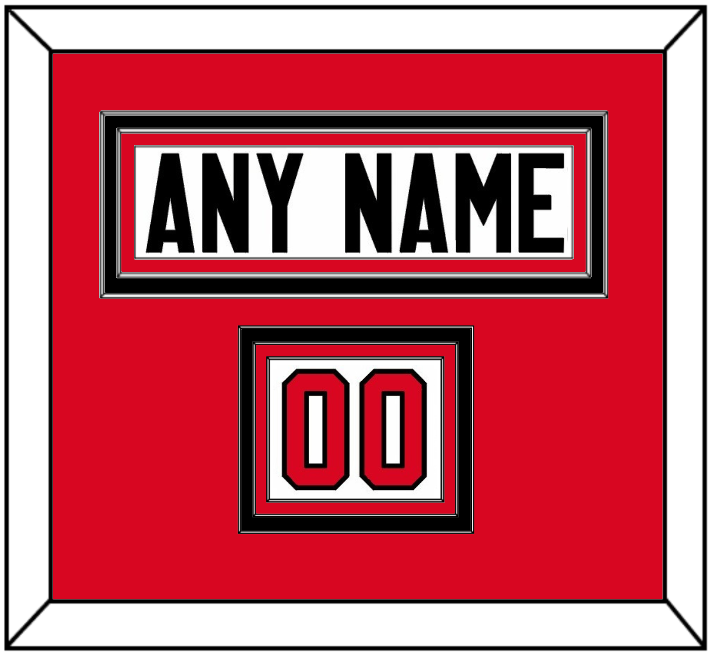 Canada Men’s Hockey Nameplate & Number (Shoulder) - 2014 Olympics Home White - Premier Tier 2