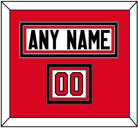 Canada Men’s Hockey Nameplate & Number (Shoulder) - 2014 Olympics Home White - Premier Tier 2