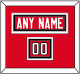 Canada Men’s Hockey Nameplate & Number (Shoulder) - 2014 Olympics Road Red - Triple Mat 2
