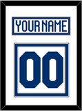 Finland Men's Hockey Nameplate & Number (Back) - 2022 IIHF Home White - Double Mat 1