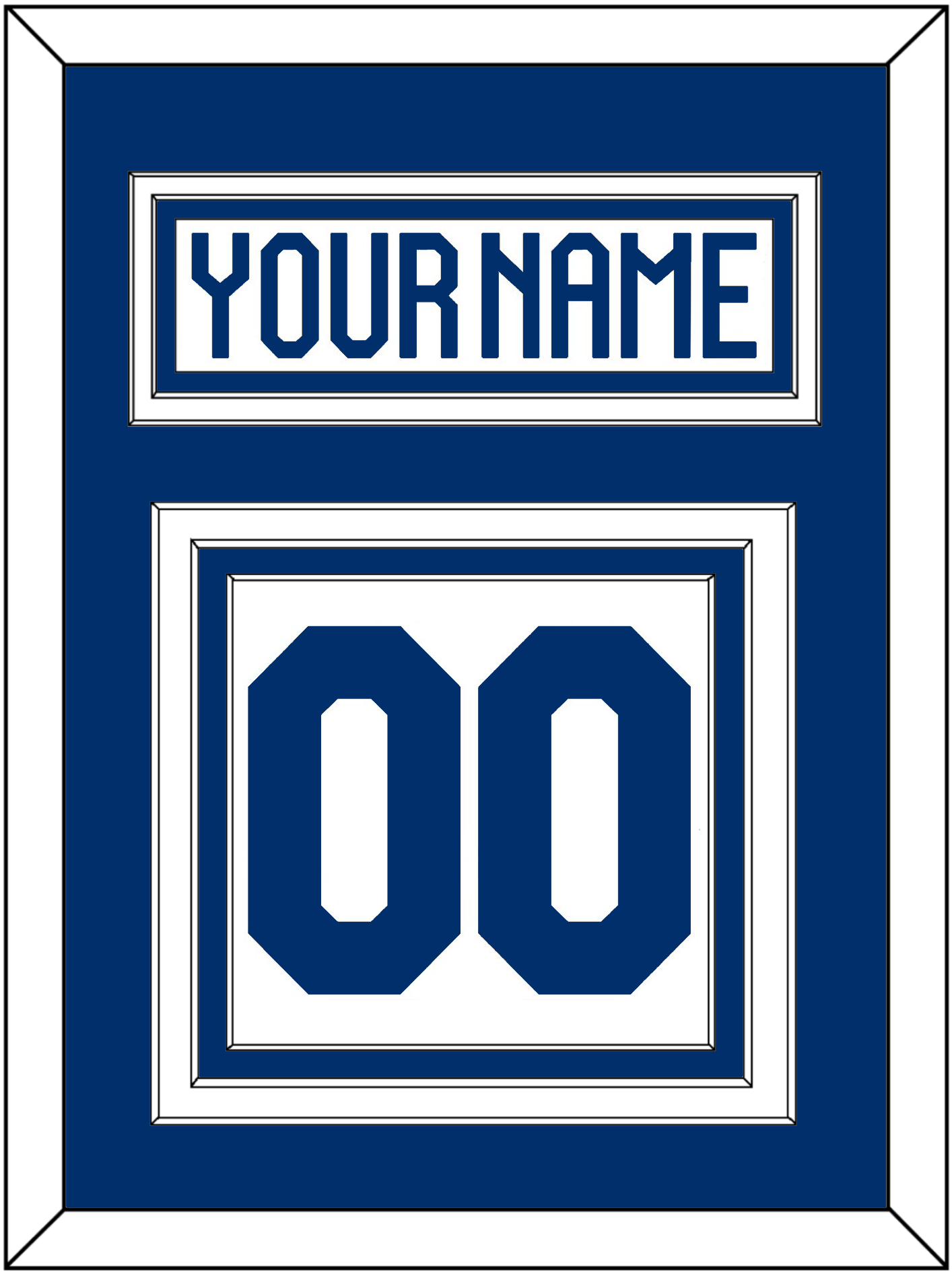 Finland Men's Hockey Nameplate & Number (Back) - 2022 IIHF Home White - Premier Tier 1