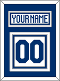 Finland Men's Hockey Nameplate & Number (Back) - 2022 IIHF Home White - Triple Mat 1