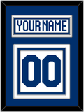 Finland Men's Hockey Nameplate & Number (Back) - 2022 IIHF Home White - Triple Mat 1