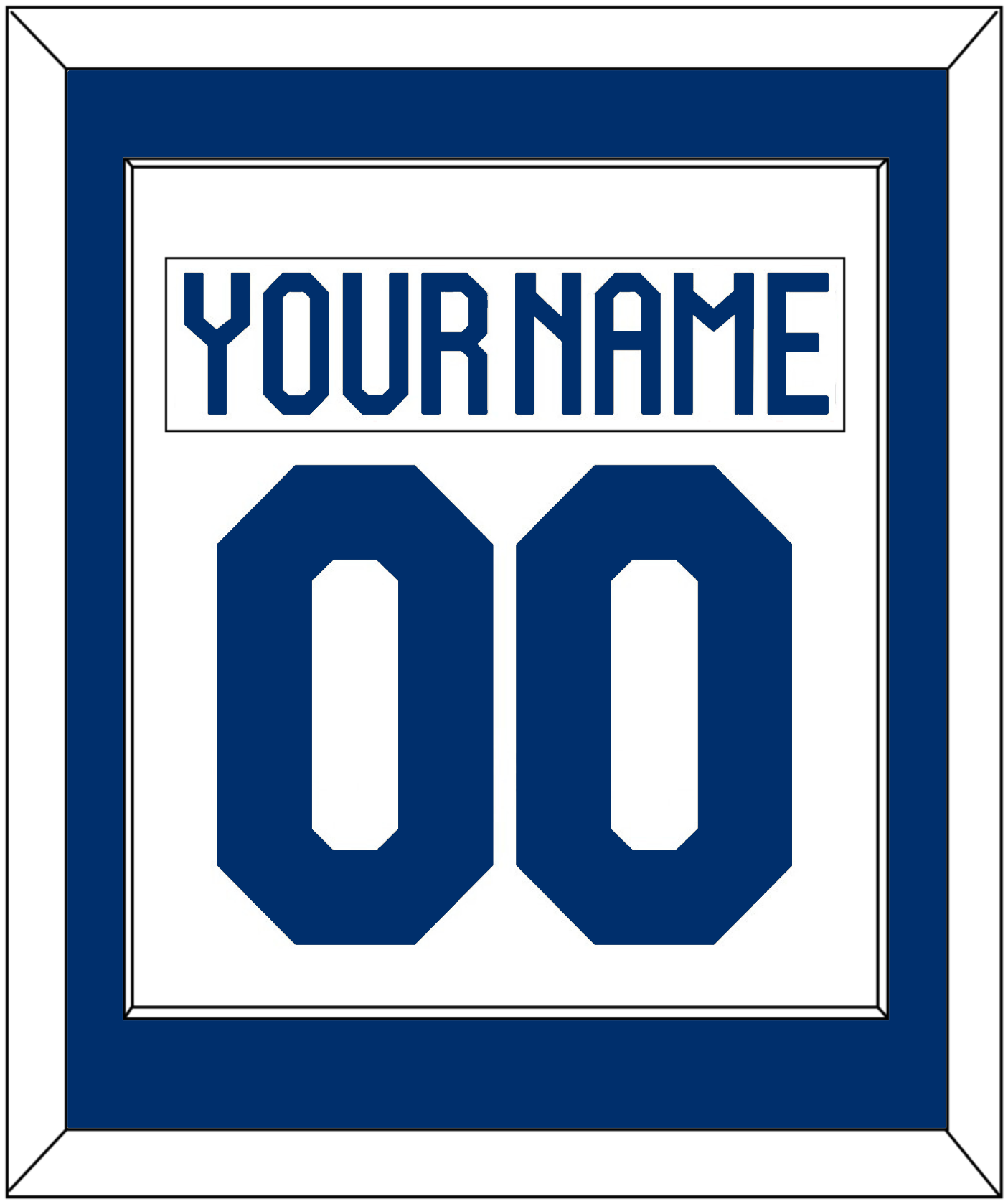 Finland Men's Hockey Nameplate & Number (Back) Combined - 2022 IIHF Home White - Essential Tier 1