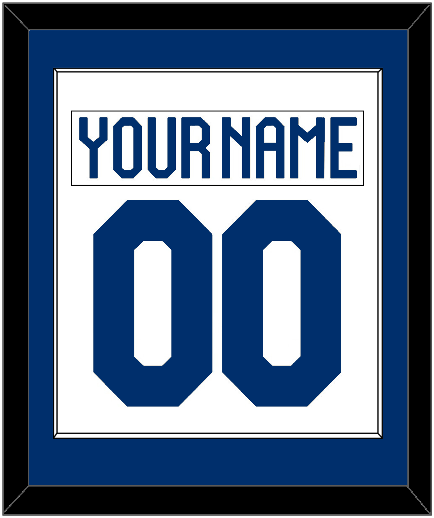 Finland Men's Hockey Nameplate & Number (Back) Combined - 2022 IIHF Home White - Essential Tier 1