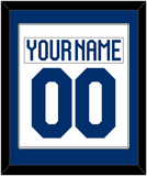 Finland Men's Hockey Nameplate & Number (Back) Combined - 2022 IIHF Home White - Single Mat 1