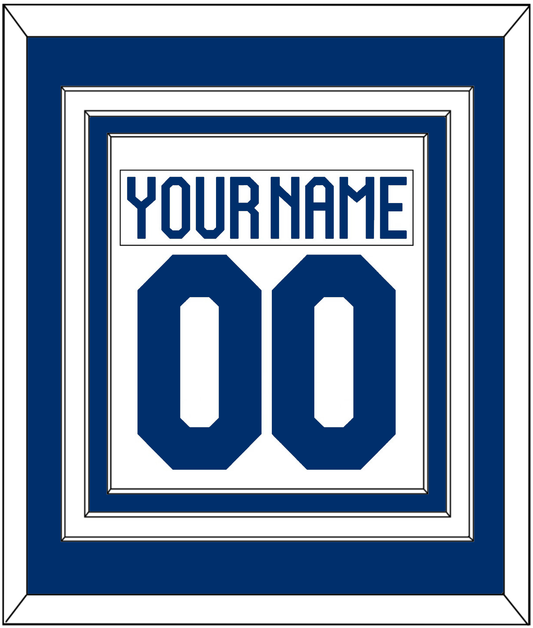 Finland Men's Hockey Nameplate & Number (Back) Combined - 2022 IIHF Home White - Premier Tier 1