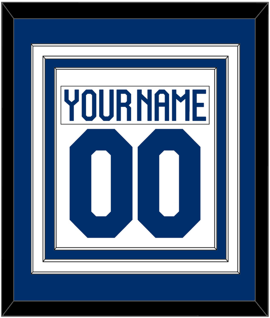 Finland Men's Hockey Nameplate & Number (Back) Combined - 2022 IIHF Home White - Premier Tier 1