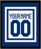 Finland Men's Hockey Nameplate & Number (Back) Combined - 2022 IIHF Home White - Triple Mat 1