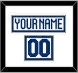 Finland Men’s Hockey Nameplate & Number (Shoulder) - 2022 IIHF Home White - Double Mat 1