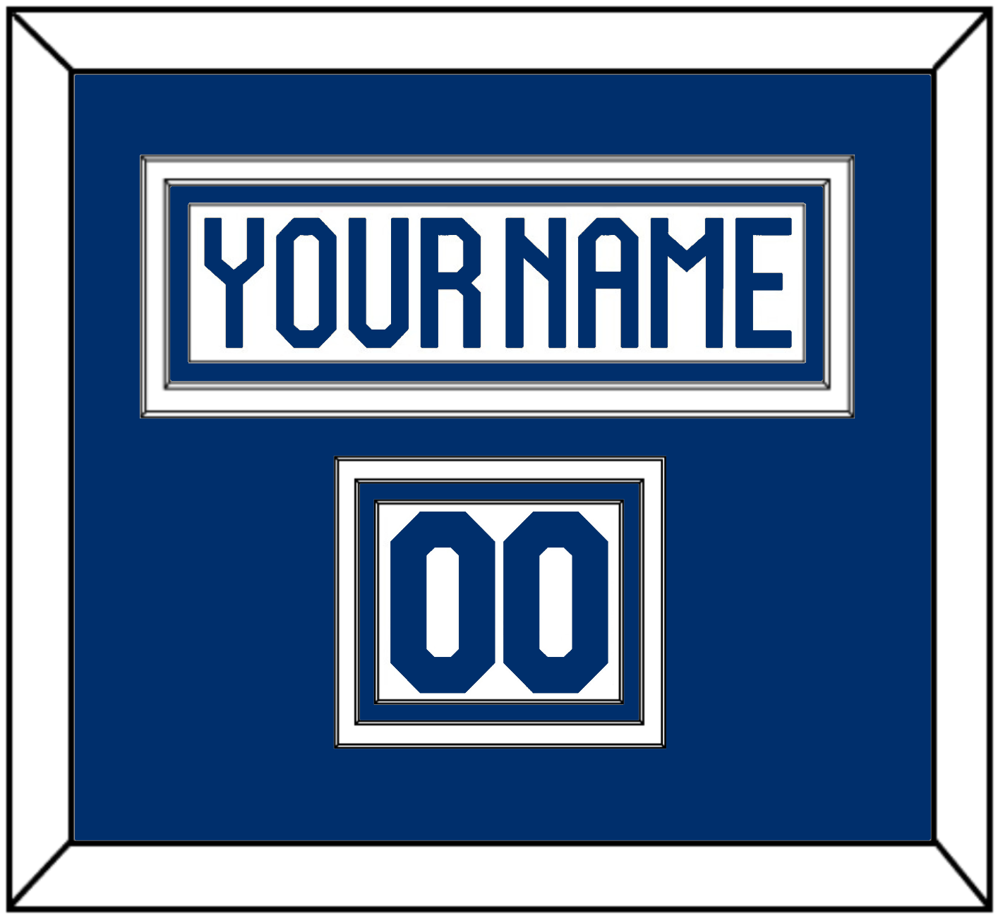 Finland Men’s Hockey Nameplate & Number (Shoulder) - 2022 IIHF Home White - Premier Tier 2