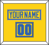 Sweden Men’s Hockey Nameplate & Number (Shoulder) - 2006 Olympics Home Gold - Double Mat 2