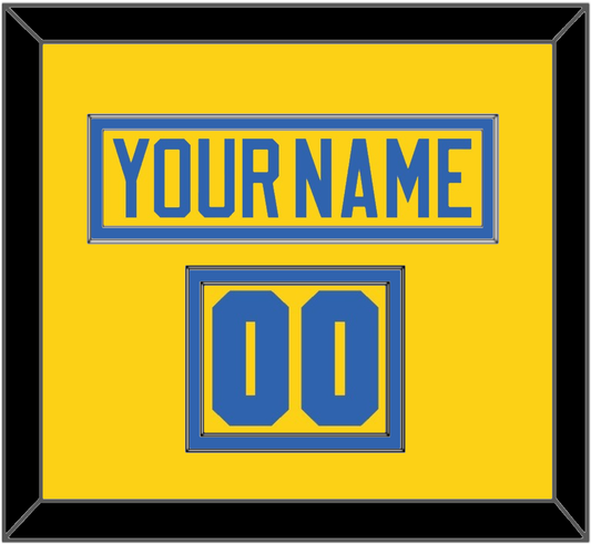 Sweden Men’s Hockey Nameplate & Number (Shoulder) - 2006 Olympics Home Gold - Signature Tier 2