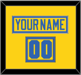 Sweden Men’s Hockey Nameplate & Number (Shoulder) - 2006 Olympics Home Gold - Double Mat 2