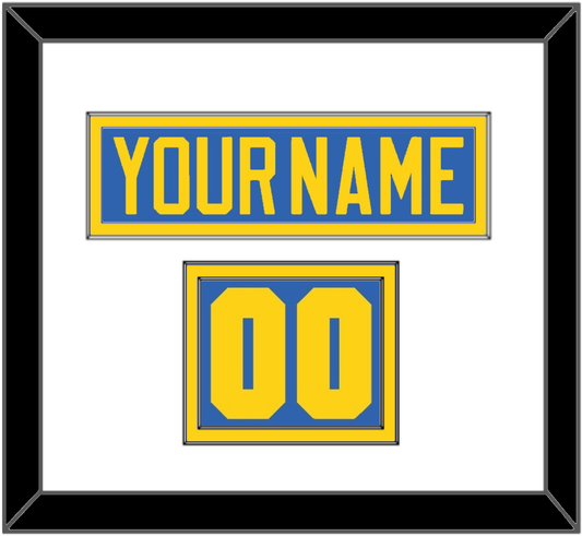 Sweden Men’s Hockey Nameplate & Number (Shoulder) - 2006 Olympics Road Blue - Signature Tier 1
