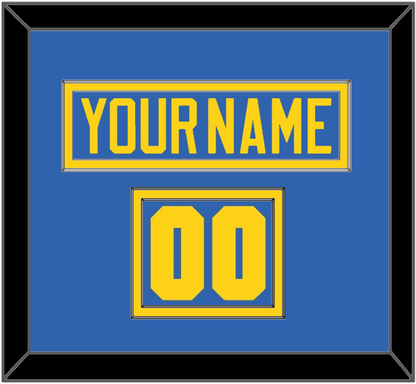 Sweden Men’s Hockey Nameplate & Number (Shoulder) - 2006 Olympics Road Blue - Signature Tier 2